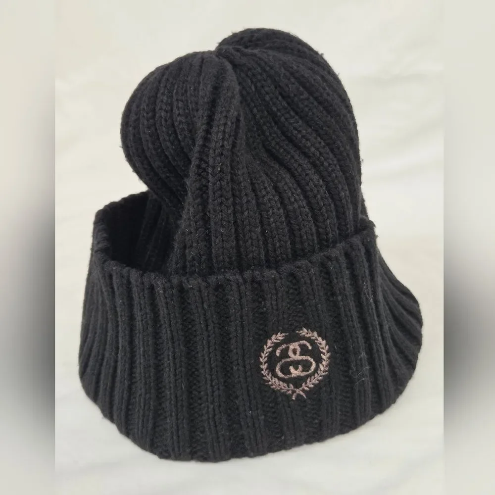 Stussy Crest Wide Rib Knit Beanie
